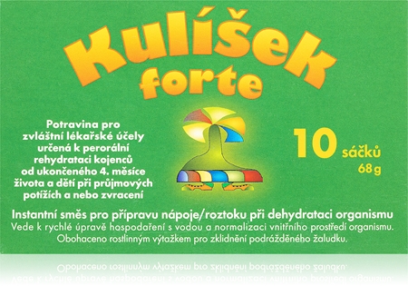 Kulíšek Forte sáčky pro rehydrataci při průjmových onemocněních