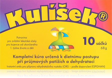Kulíšek Kompletní kúra při průjmových onemocněních potravina pro zvláštní lékařské účely k léčbě průjmu