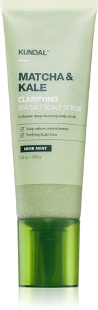 KUNDAL Matcha & Kale Herb Mint Cleansing Peeling for hair and scalp