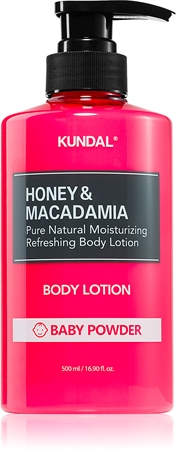 KUNDAL Honey & Macadamia Baby Powder latte nutriente corpo effetto idratante