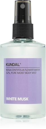 KUNDAL Pure Moist Body Mist White Musk spray corpo con effetto lenitivo