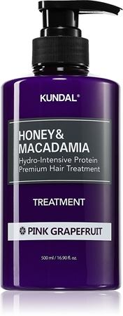 KUNDAL Honey & Macadamia Pink Grapefruit intenzivní hydratační péče pro suché a poškozené vlasy