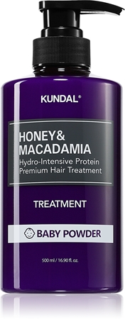 KUNDAL Honey & Macadamia Baby Powder intenzivní hydratační péče pro suché a poškozené vlasy