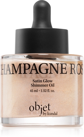 KUNDAL Objet Satin Glow Shimmer Oil huile pailletée pour un effet naturel