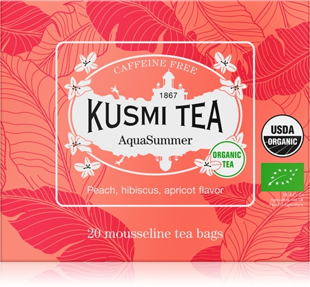 Kusmi Tea Aqua Summer porcovaný čaj v BIO kvalitě