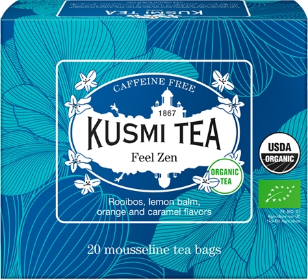 Kusmi Tea Feel Zen porcovaný čaj v BIO kvalitě