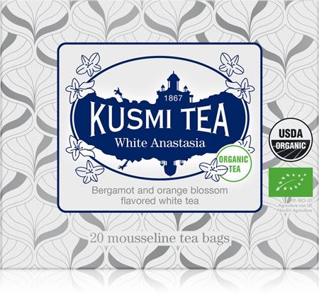 Kusmi Tea White Anastasia porcovaný čaj v BIO kvalitě