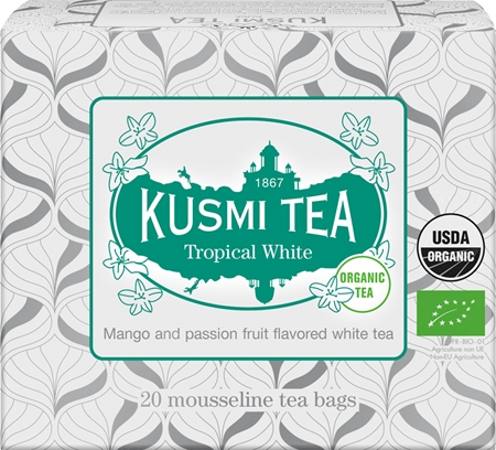Kusmi Tea Tropical White thé en sachet de qualité BIO