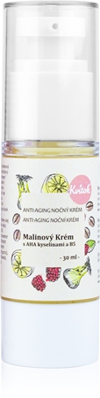 Kvitok Raspberry Cream with AH Acids crema notte per pelli mature