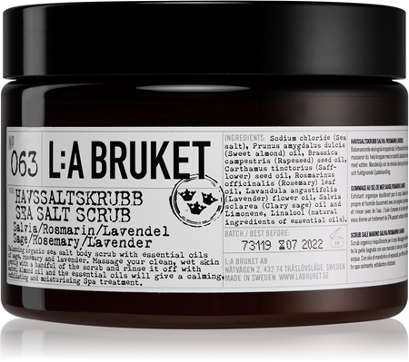 L:A Bruket Body απολέπιση σώματος με φασκόμηλο, δεντρολίβανο και λεβάντα