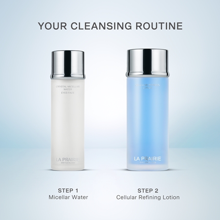 La Prairie Crystal Micellar Water eau micellaire démaquillante visage et yeux