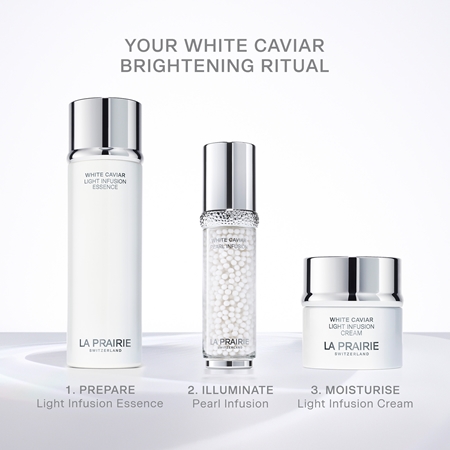 La Prairie White Caviar Light Infusion Essence essence éclaircissante