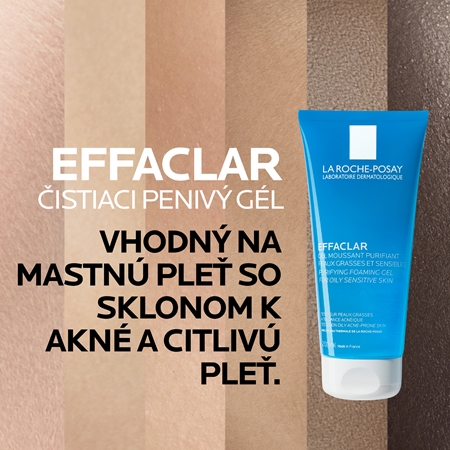 La Roche-Posay Effaclar čiastiaci penivý gél pre mastnú a problematickú pleť
