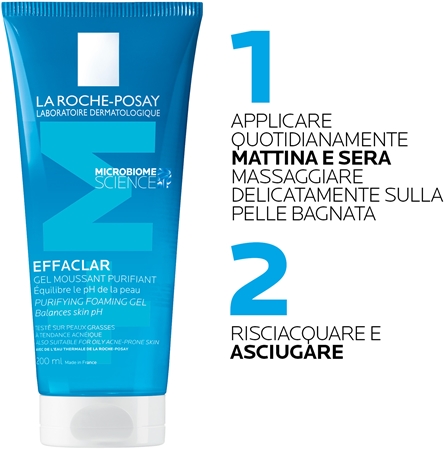 La Roche-Posay Effaclar gel detergente in schiuma per pelli grasse e problematiche