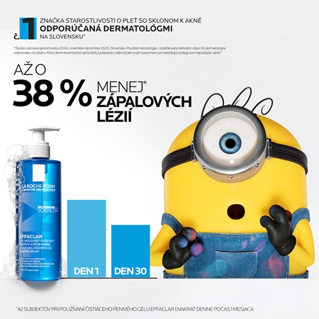 La Roche-Posay Effaclar čiastiaci penivý gél pre mastnú a problematickú pleť