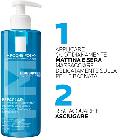 La Roche-Posay Effaclar gel detergente in schiuma per pelli grasse e problematiche