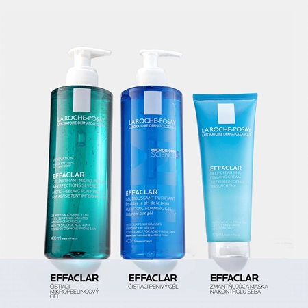 La Roche-Posay Effaclar čiastiaci penivý gél pre mastnú a problematickú pleť