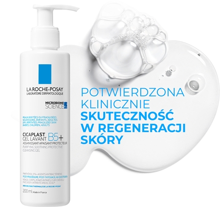 La Roche-Posay Cicaplast Lavant B5 kojący i oczyszczający żel pieniący