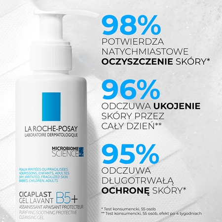La Roche-Posay Cicaplast Lavant B5 kojący i oczyszczający żel pieniący