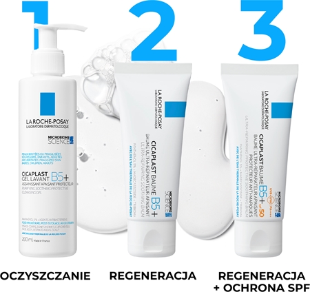 La Roche-Posay Cicaplast Lavant B5 kojący i oczyszczający żel pieniący