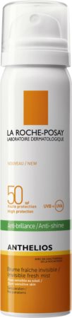 La Roche-Posay Anthelios spray revigorant pentru față anti-strălucire SPF 50