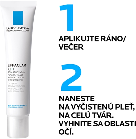 La Roche-Posay Effaclar K (+) svieži zmatňujúci krém pre mastnú a problematickú pleť