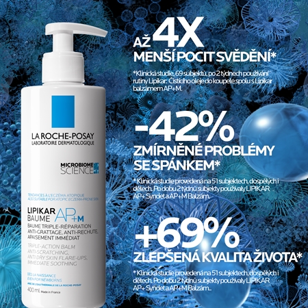 La Roche-Posay Lipikar Baume AP+M relipidační balzám proti podráždění a svědění pokožky