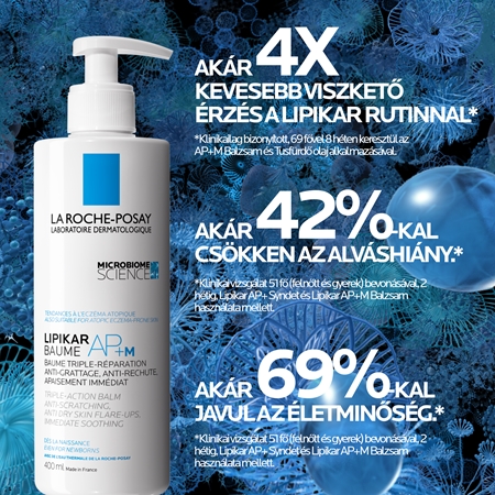 La Roche-Posay Lipikar Baume AP+M lipidpótló balzsam irritáció és viszketés ellen