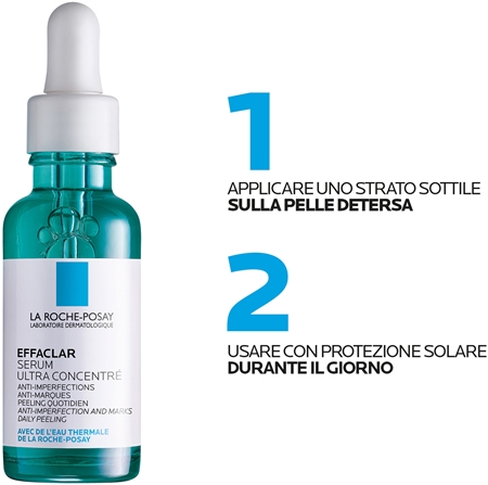 La Roche-Posay Effaclar siero concentrato per pelli problematiche, acne