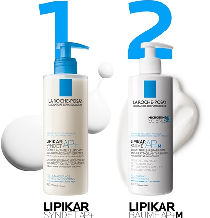 La Roche-Posay Lipikar Syndet AP+ Cleansing Creamy Gel to treat irritation and itching