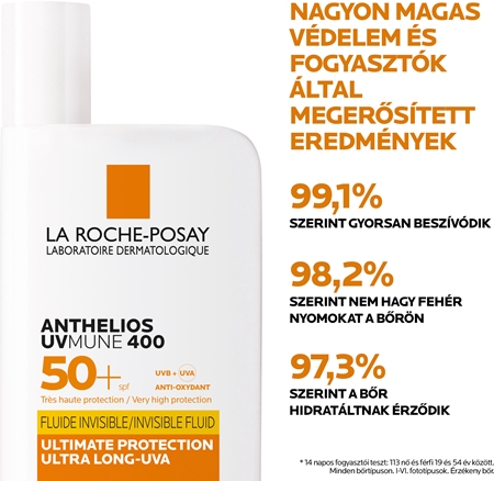 La Roche-Posay Anthelios UVMUNE 400 bőrvédő folyadék SPF 50+
