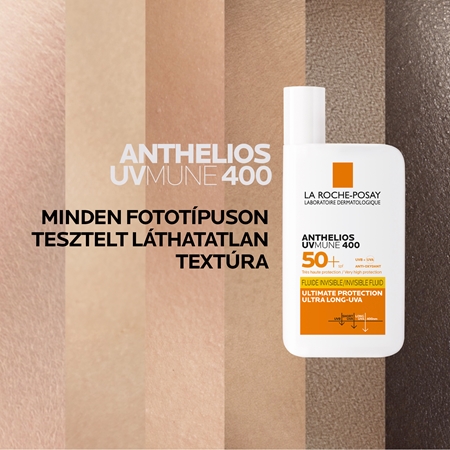 La Roche-Posay Anthelios UVMUNE 400 bőrvédő folyadék SPF 50+