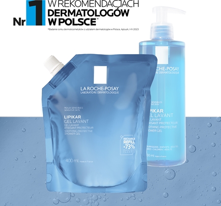 La Roche-Posay Lipikar Gel Lavant łagodzący i ochronny żel pod prysznic napełnienie