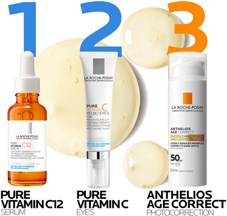 La Roche-Posay Pure Vitamin C12 Aufhellendes Serum mit Vitamin C gegen Falten