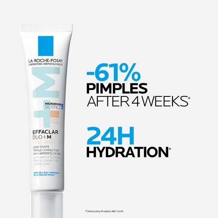 La Roche-Posay Effaclar DUO+M Unifiant lengvos tekstūros itin intensyviai drėkinantis kremas su atspalviu