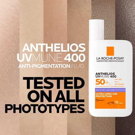 La Roche-Posay Anthelios UVMUNE 400 Væske mod pigmentpletter SPF 50+