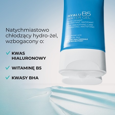 La Roche-Posay Hyalu B5 Water Gel lekki, żelowy krem nawilżający