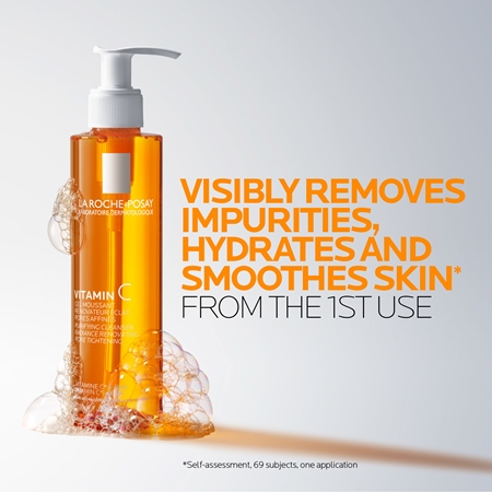 La Roche-Posay Pure Vitamin C pieniący się żel myjący z efektem rozjaśniającym