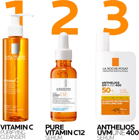 La Roche-Posay Pure Vitamin C pieniący się żel myjący z efektem rozjaśniającym