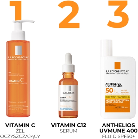 La Roche-Posay Pure Vitamin C pieniący się żel myjący z efektem rozświetlającym