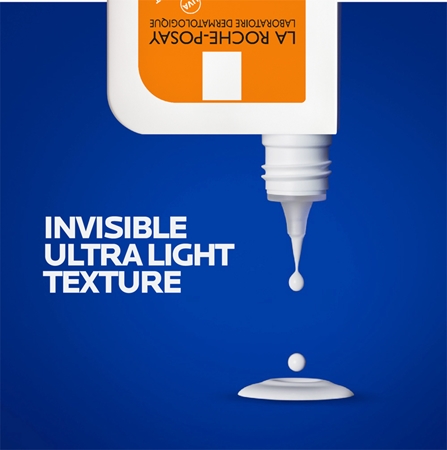 La Roche-Posay Anthelios UVMUNE 400 Invisible Fluid itin plono sluoksnio apsauginis fluidas SPF 50+
