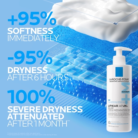 La Roche-Posay Lipikar AP+Max Balm Nourishing Body Balm for very dry sensitive and atopic skin