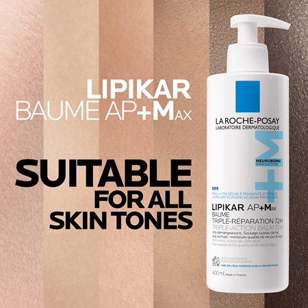 La Roche-Posay Lipikar AP+Max Balm Nourishing Body Balm for very dry sensitive and atopic skin