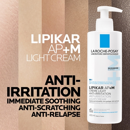 La Roche-Posay Lipikar AP+M Light Cream Lipid - Replenishing Cream for dry and atopic skin
