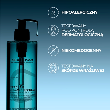 La Roche-Posay Effaclar Supramolecular żel oczyszczający przeciw błyszczeniu i rozszerzonym porom