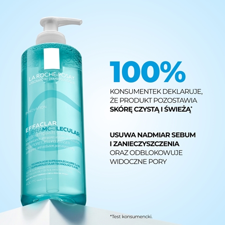 La Roche-Posay Effaclar Supramolecular żel oczyszczający przeciw błyszczeniu i rozszerzonym porom