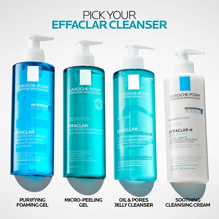 La Roche-Posay Effaclar Supramolecular Reinigungsgel gegen ein glänzendes Gesicht und erweiterte Poren