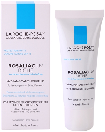 La Roche-Posay Rosaliac UV Riche crema nutriente lenitiva per pelli sensibili con tendenza agli arrossamenti SPF 15