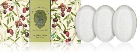 La Florentina Olive Flowers Hand Soap sada tuhých mýdel s olivovým olejem