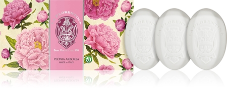La Florentina Arboreal Peony Hand Soap sada tuhých mýdel pivoňka
